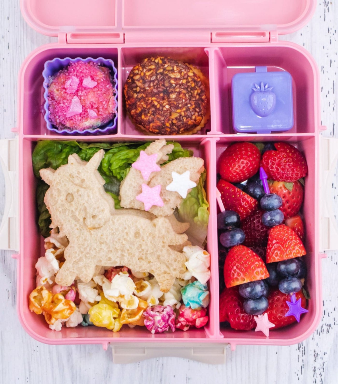 Yumbox Little Lunch Box Co Bento Three+ Blush Pink