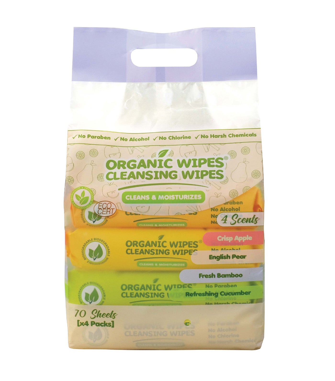 Cleansing Wipes - Assorted Pack of 4