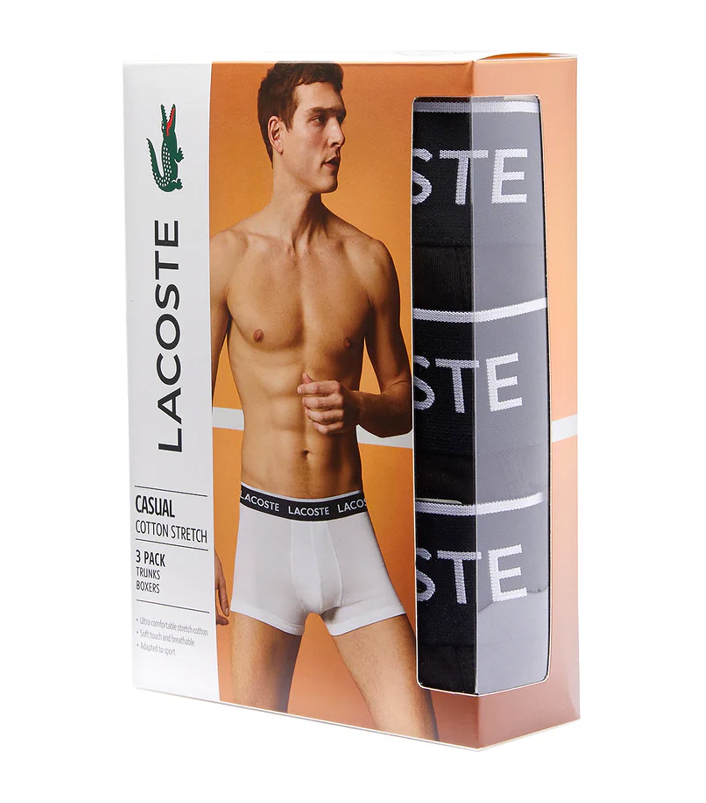 Lacoste cotton best sale stretch boxer briefs