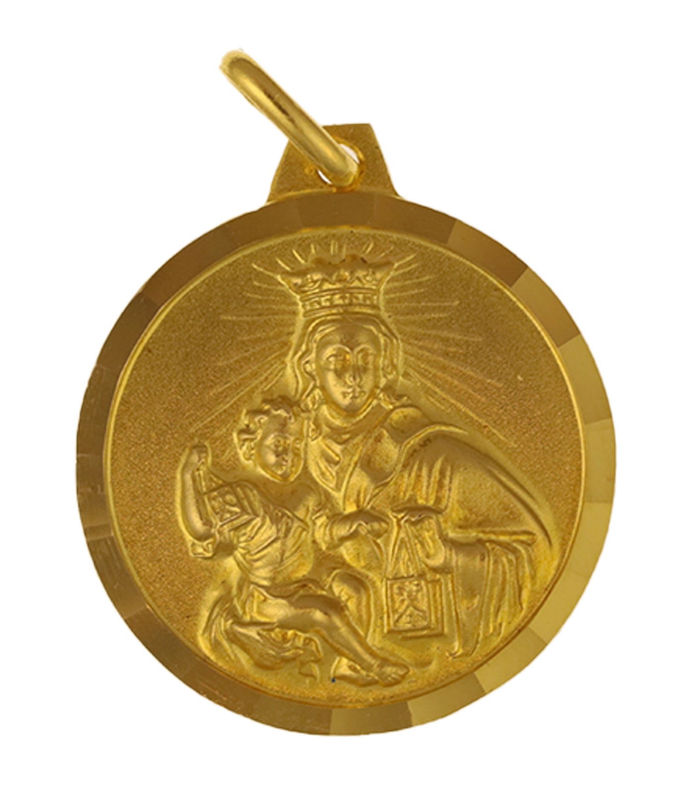 Mount Virgin Carmel Medal 18k Yellow Gold