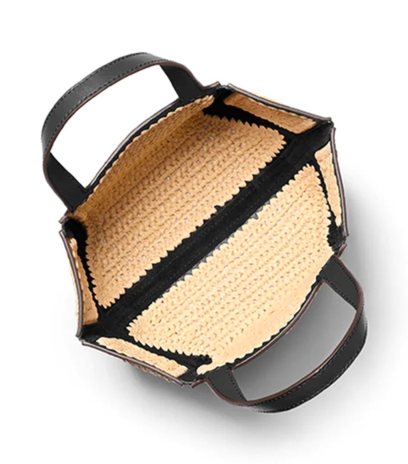 Jordi Small Hand-Crocheted and Leather Tote Bag