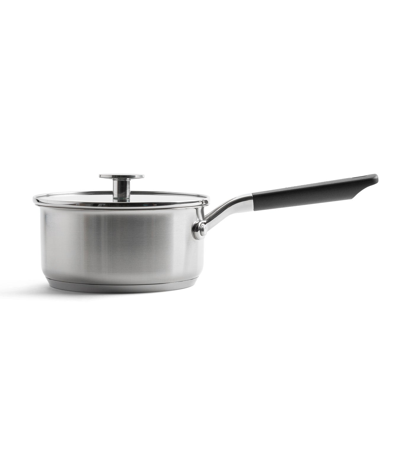 Classic Stainless Steel Covered Saucepan, Uncoated - 16cm