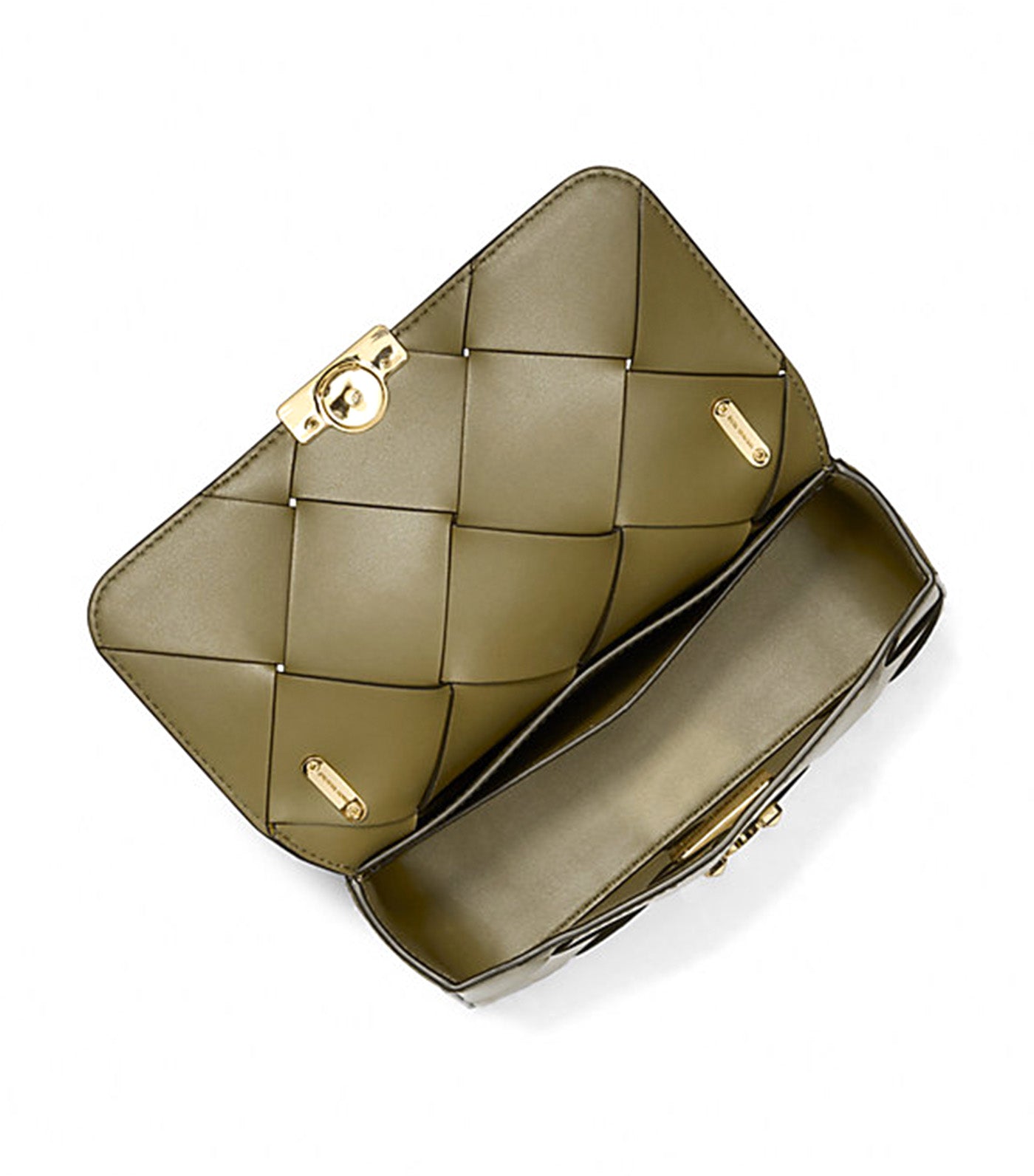 Tribeca Small Woven Leather Shoulder Bag