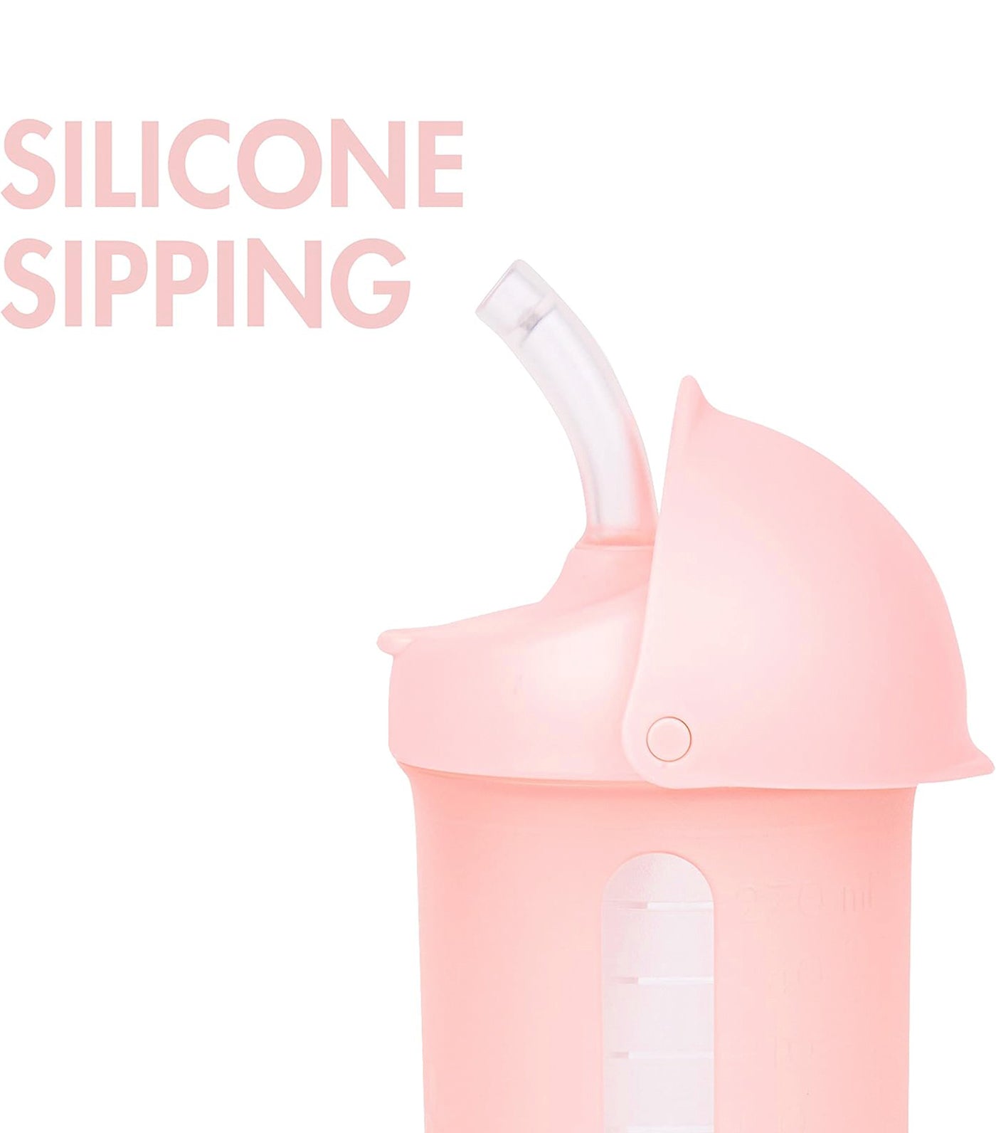 SWIG Spill Proof Silicone Straw Cup 9oz Pink