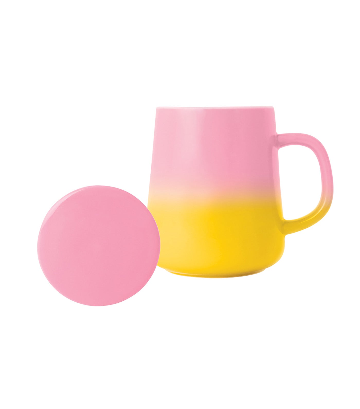 2-Piece Mug with Lid Pink