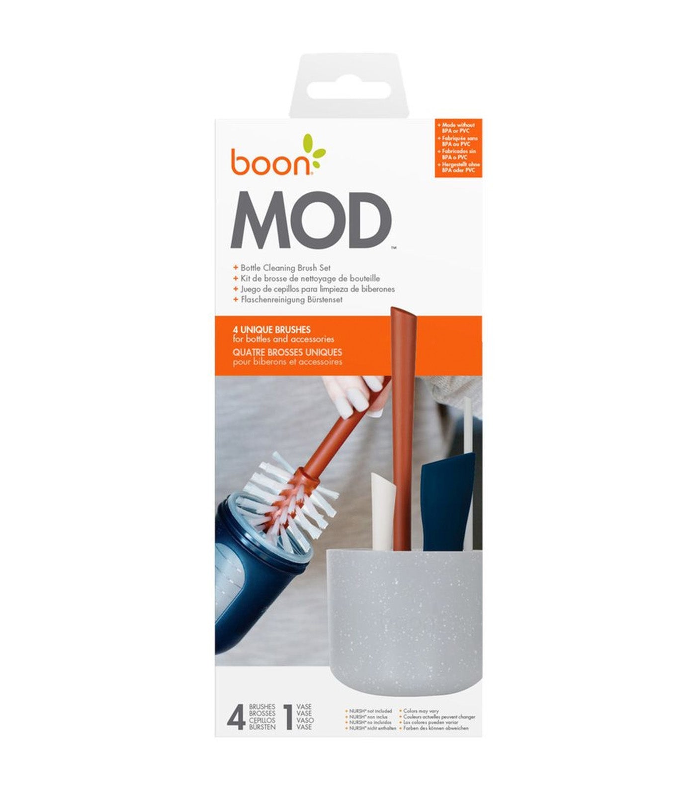 MOD™ 4-Piece Bottle Cleaning Brush Set Multi