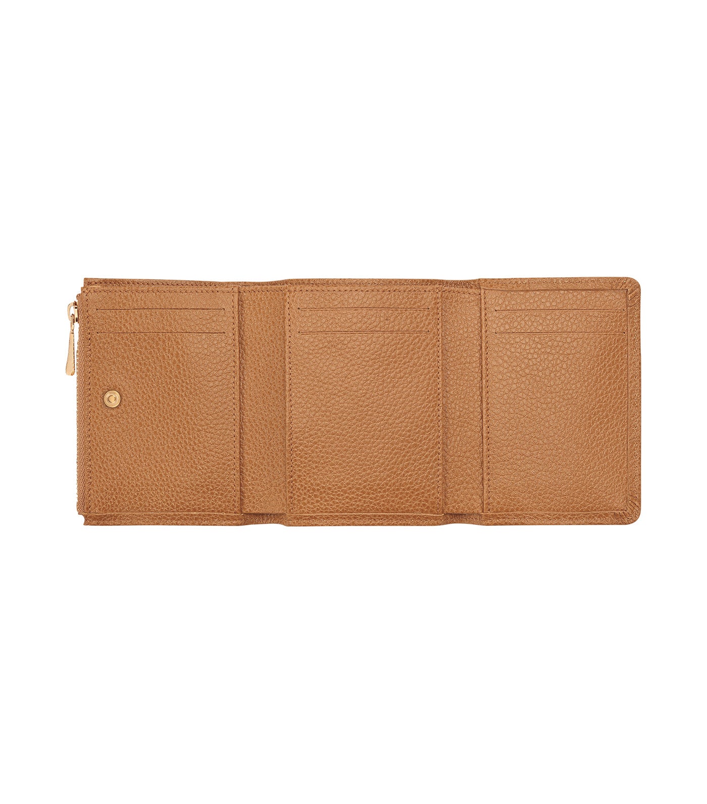 Le Foulonné Compact Wallet Pecan