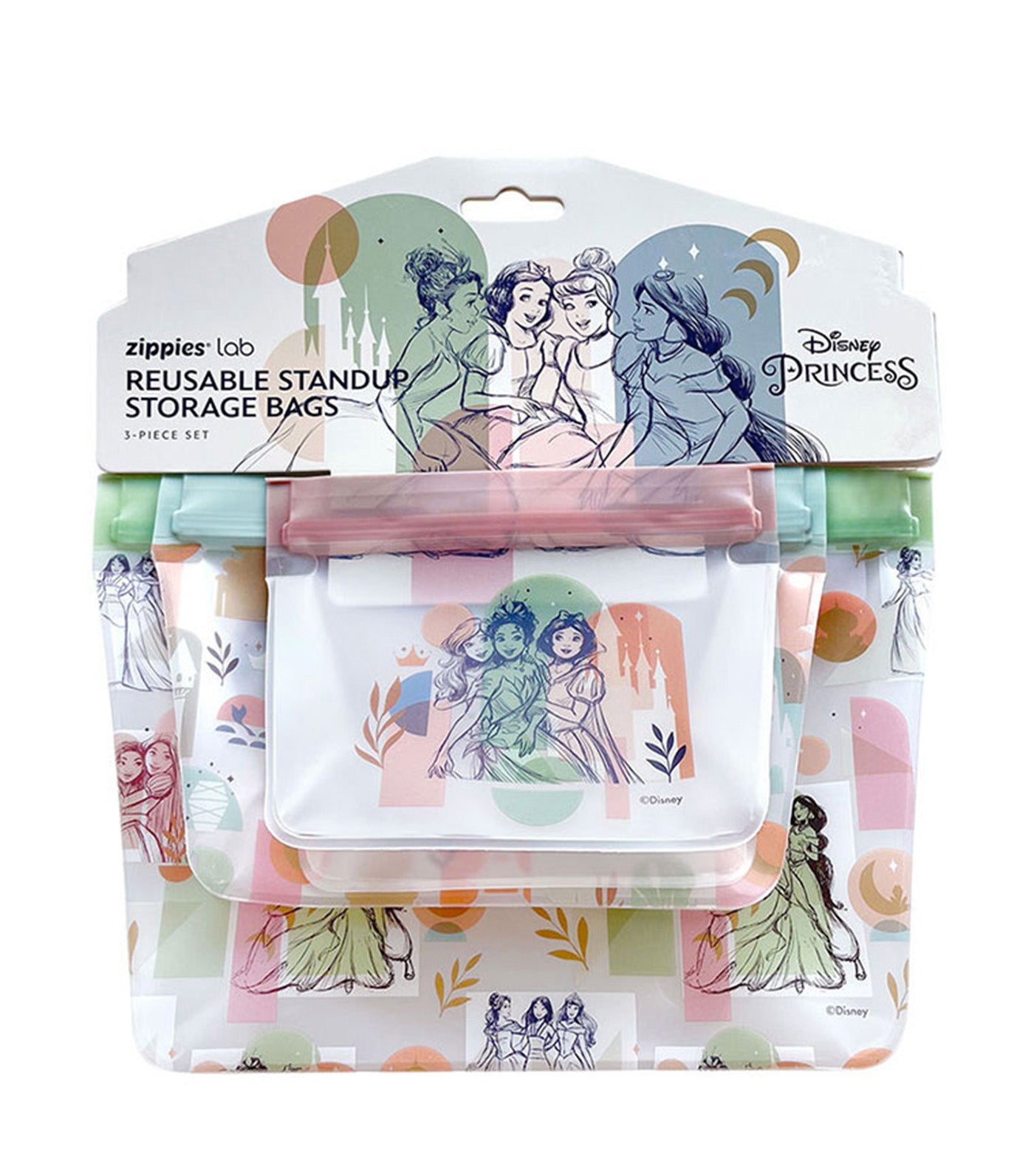 Disney Princess Standup Storage Bag 3-Piece Set