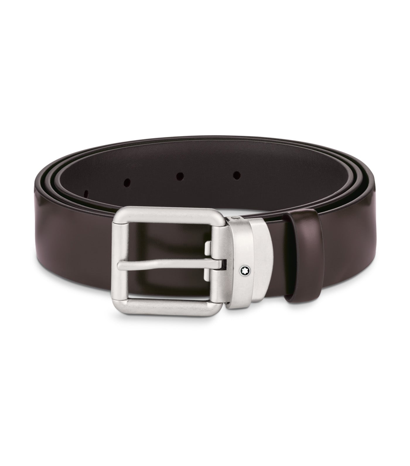 Brushed 30mm Leather Belt Brown