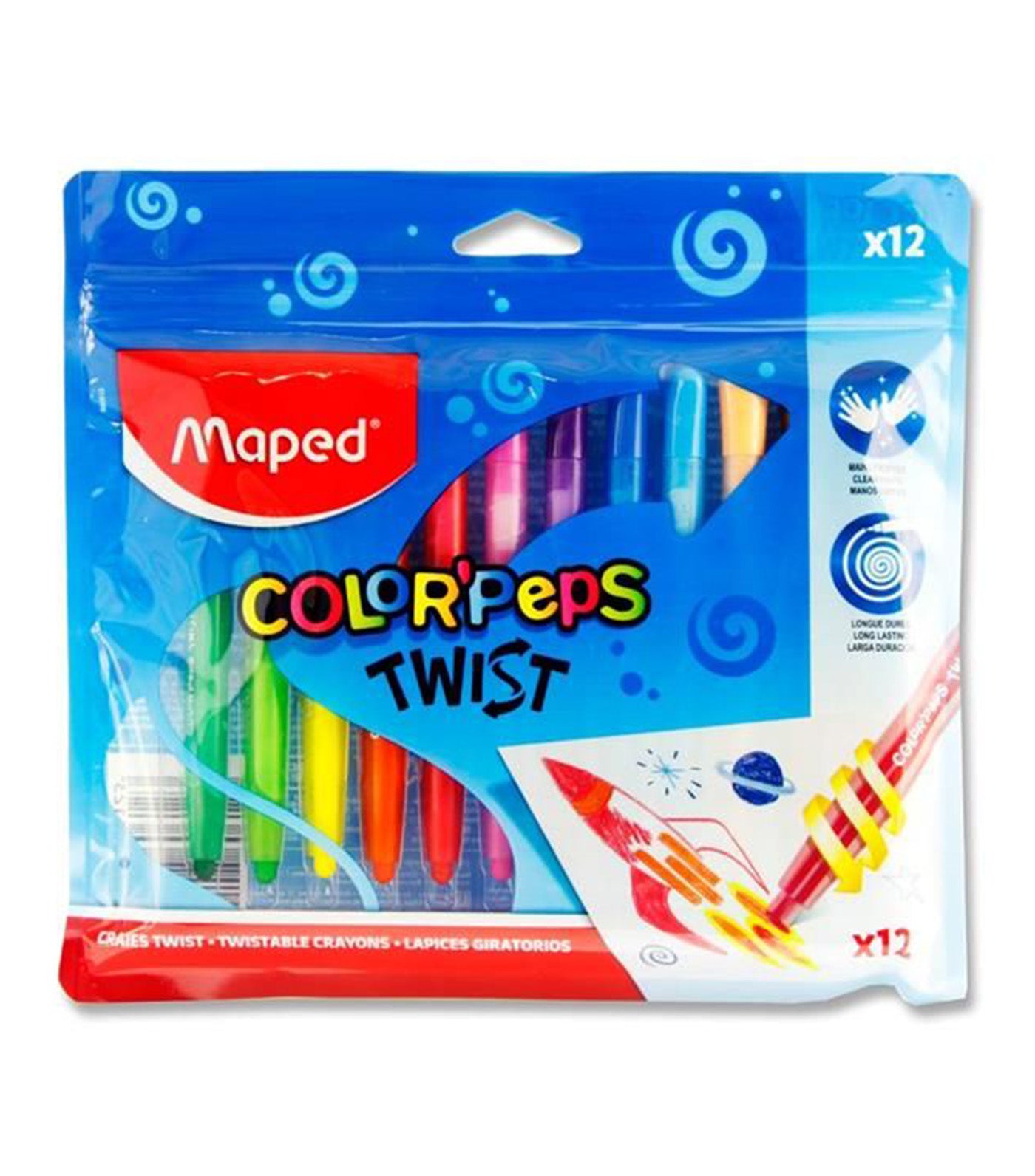 Color'Peps Twist Crayons x 12