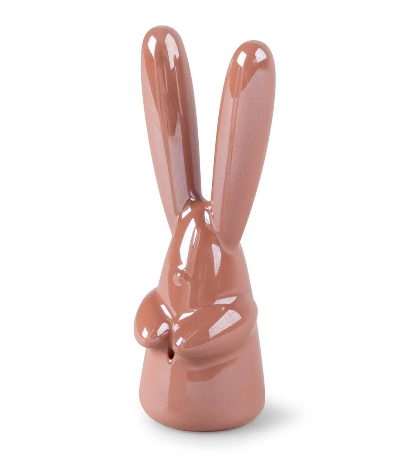 Bunny Figurine Incense Ring Holder Pink
