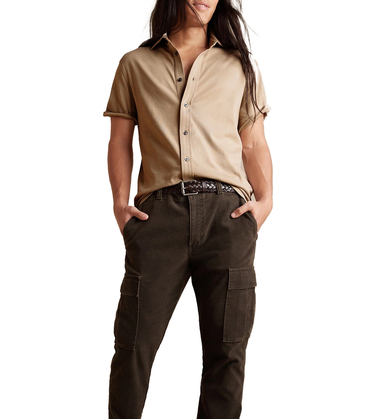 Luxury-Touch Performance Shirt Maverick Tan
