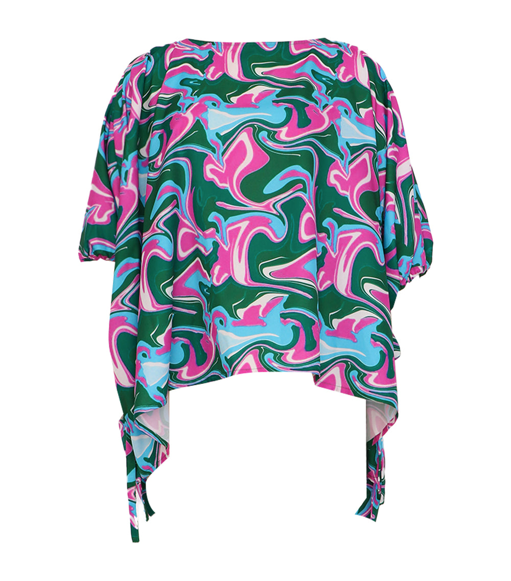Criselda Celeste Ribbon Sleeve Blouse Multi | Rustan's