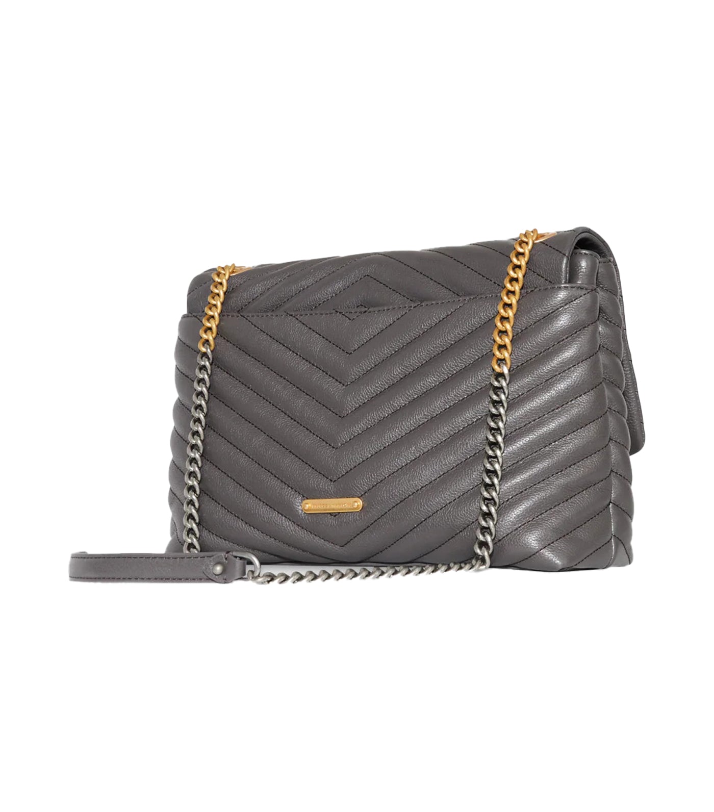 Rebecca Minkoff Edie Flap Shoulder Bag Gray