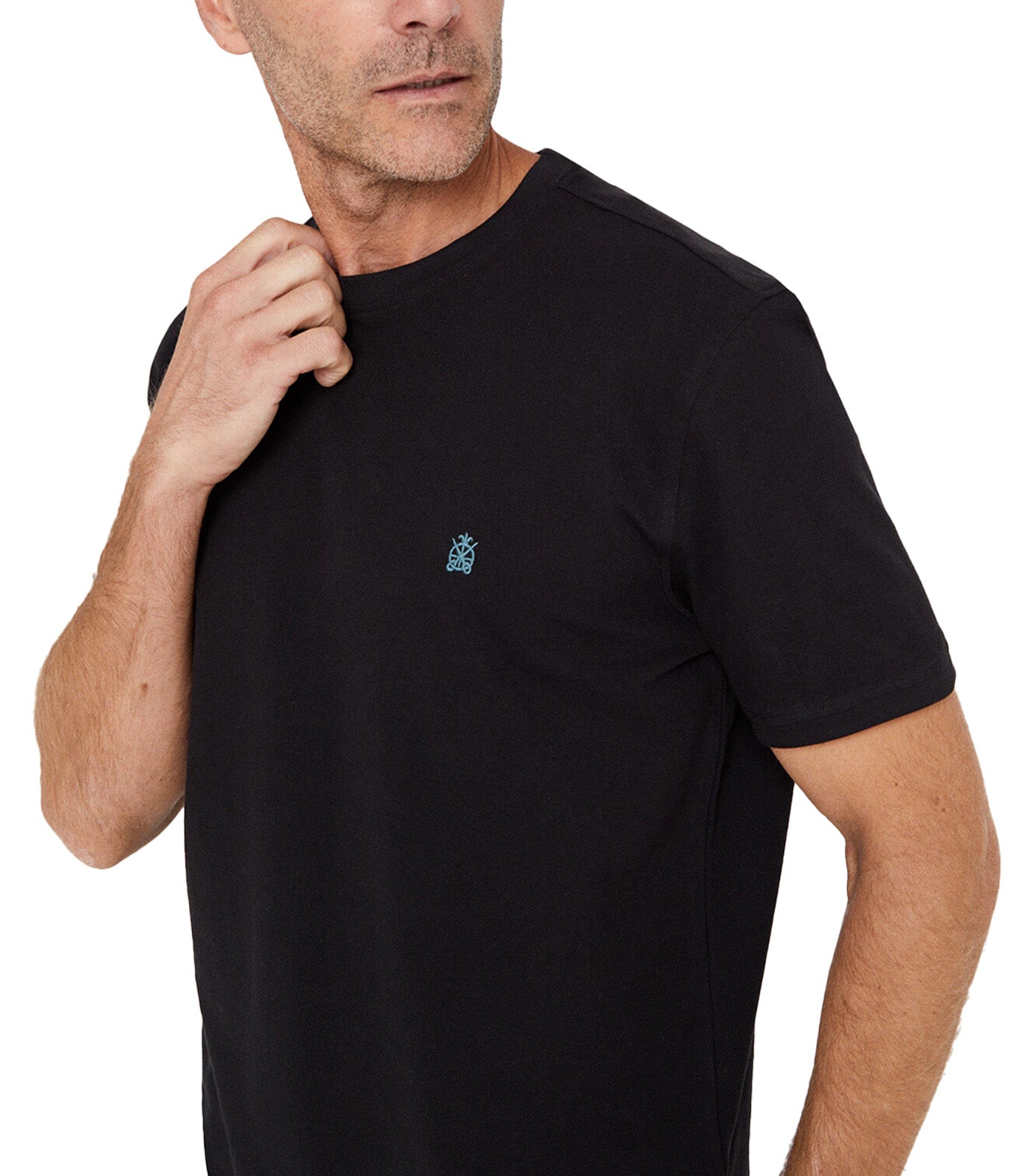Basic Pique T-Shirt Black