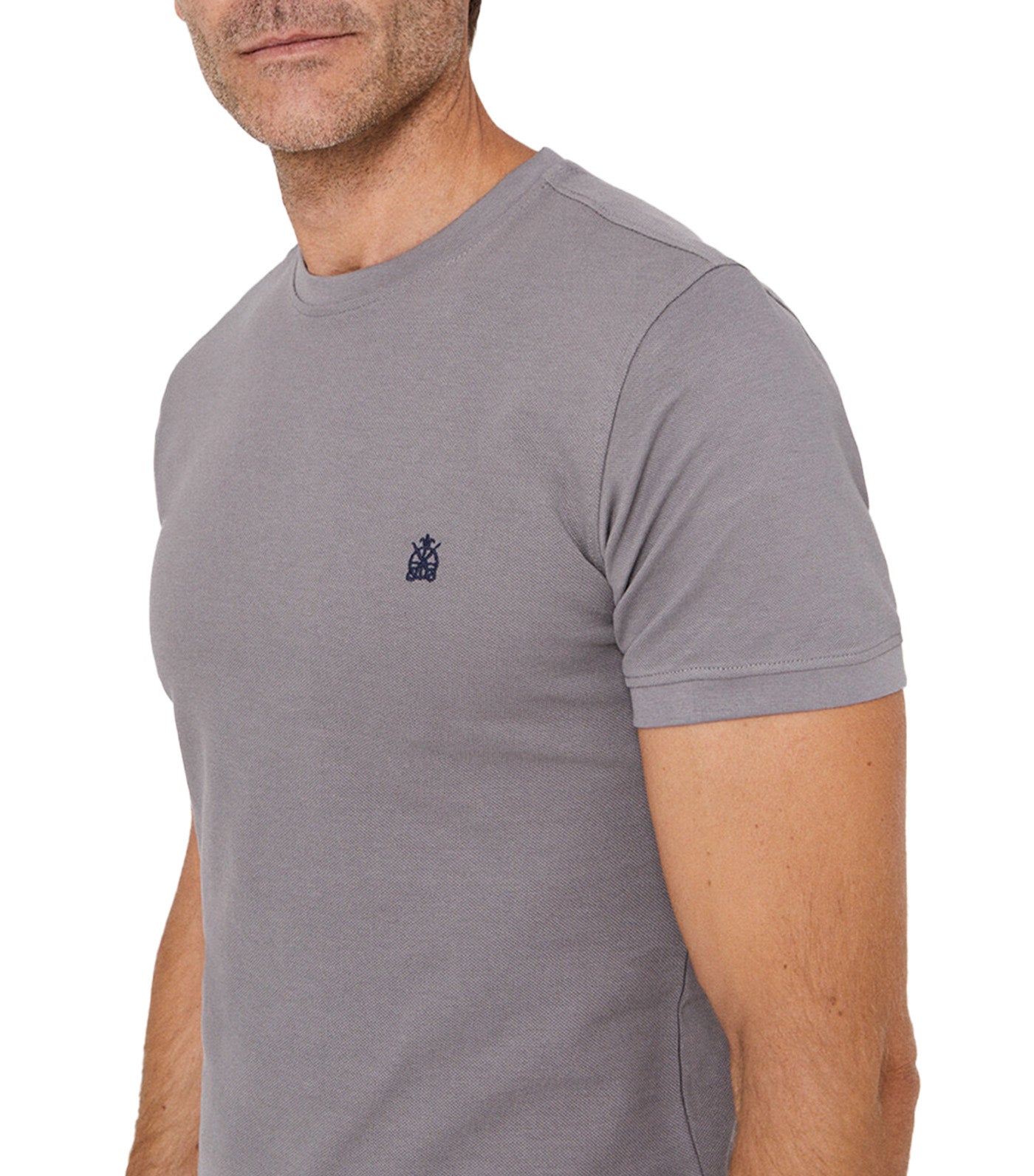 Basic Pique T-Shirt Gray