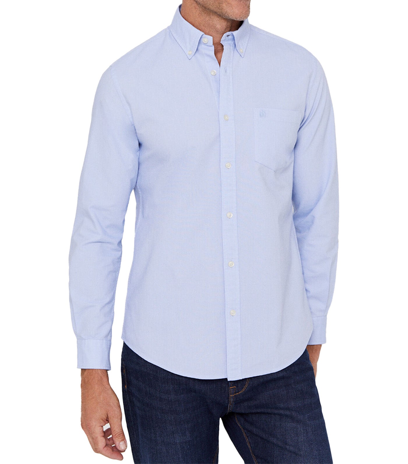 Plain Oxford Shirt Blue