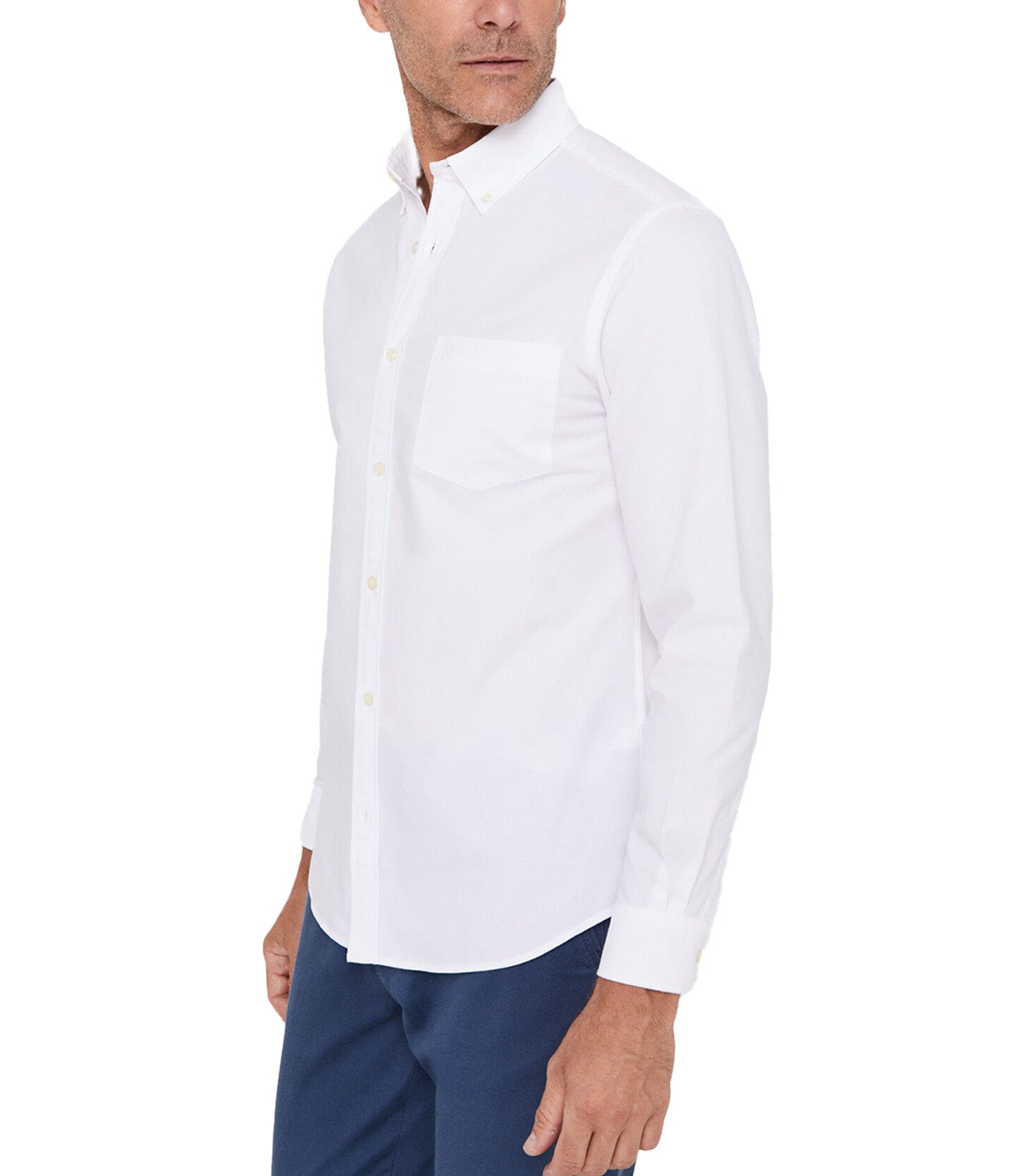 Plain Oxford Shirt White