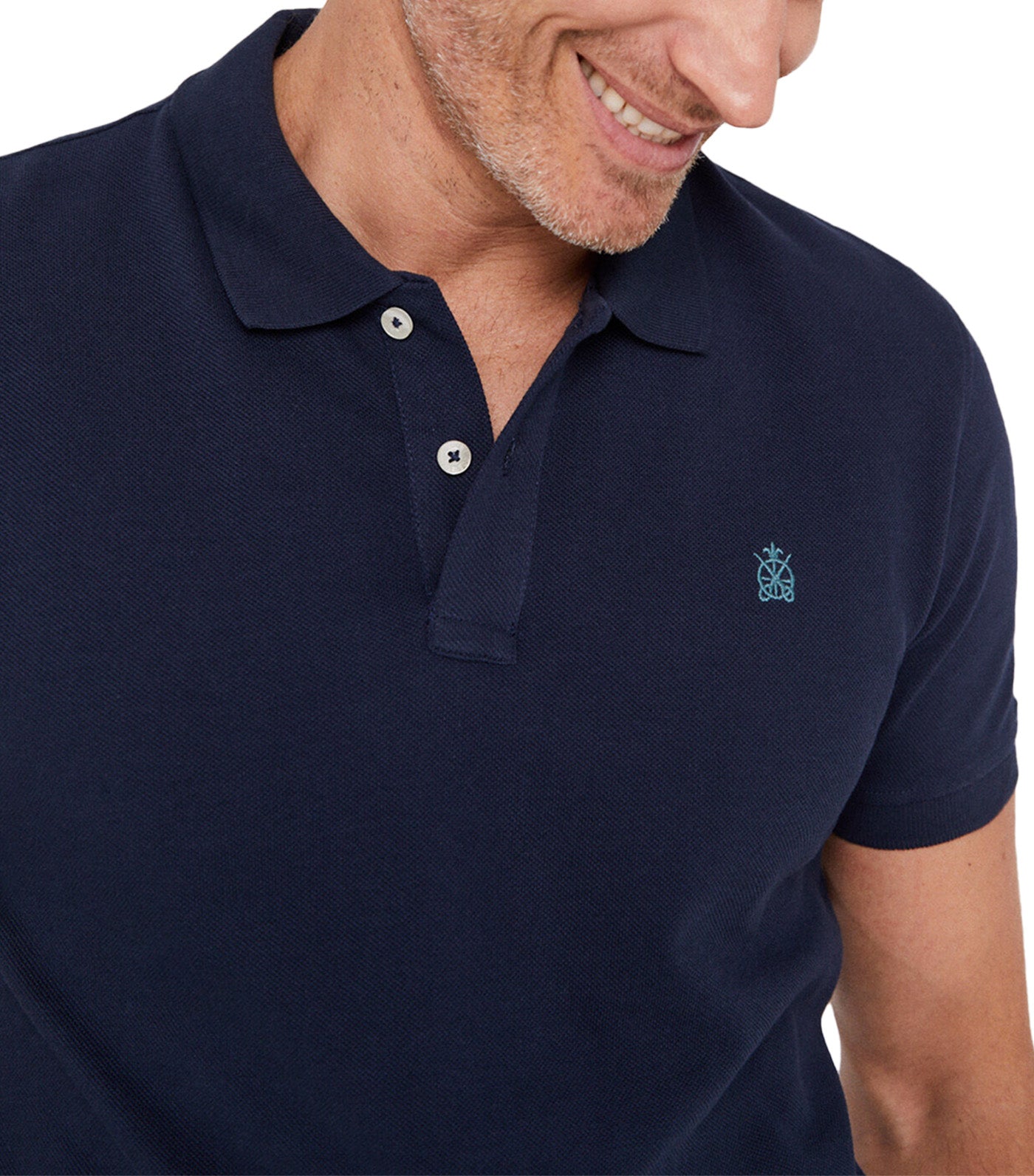 Basic Short Sleeve Polo Shirt Navy