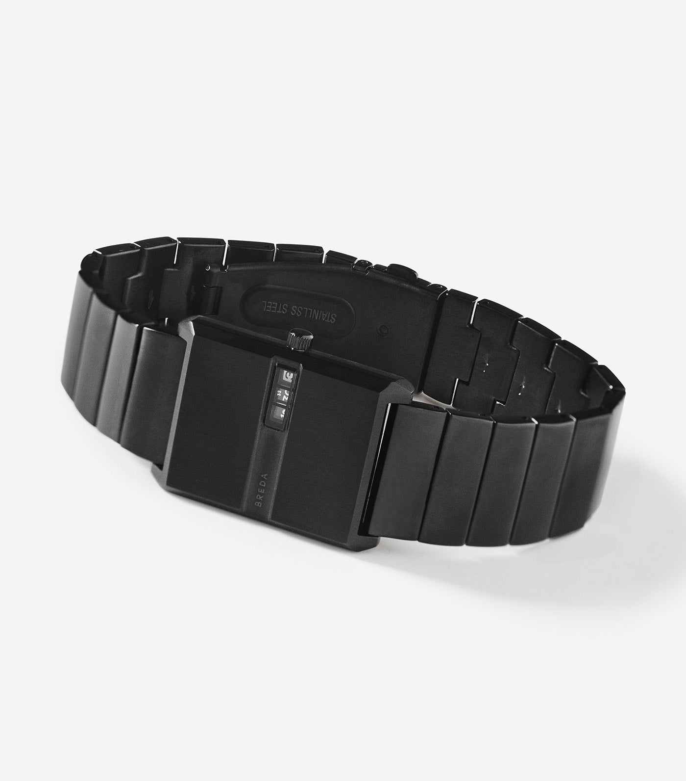 Pulse Bracelet Watch 26MM Black Plated Stainless Steel and Metal