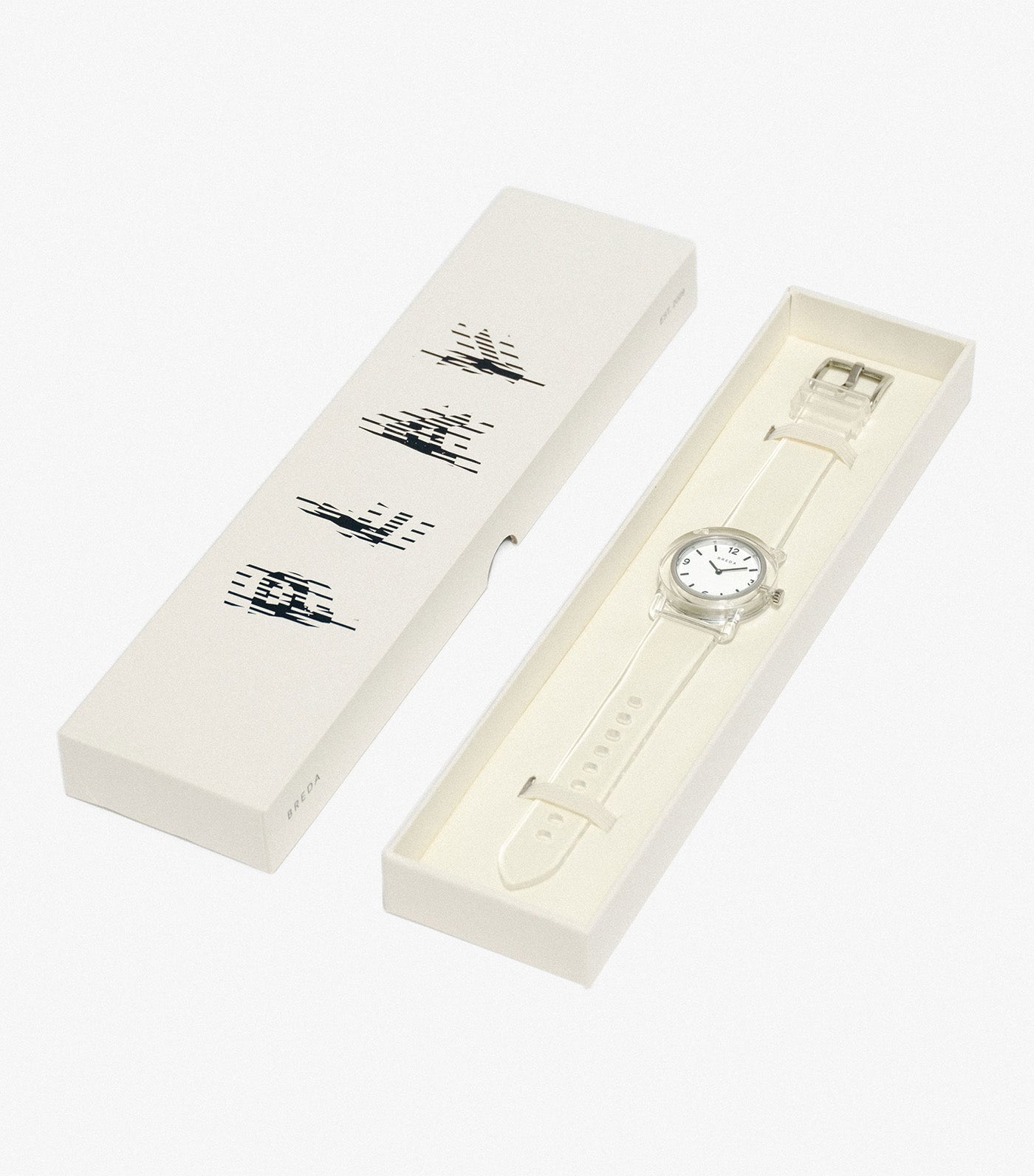 Play Clear Transparent Plastic Watch 35MM White