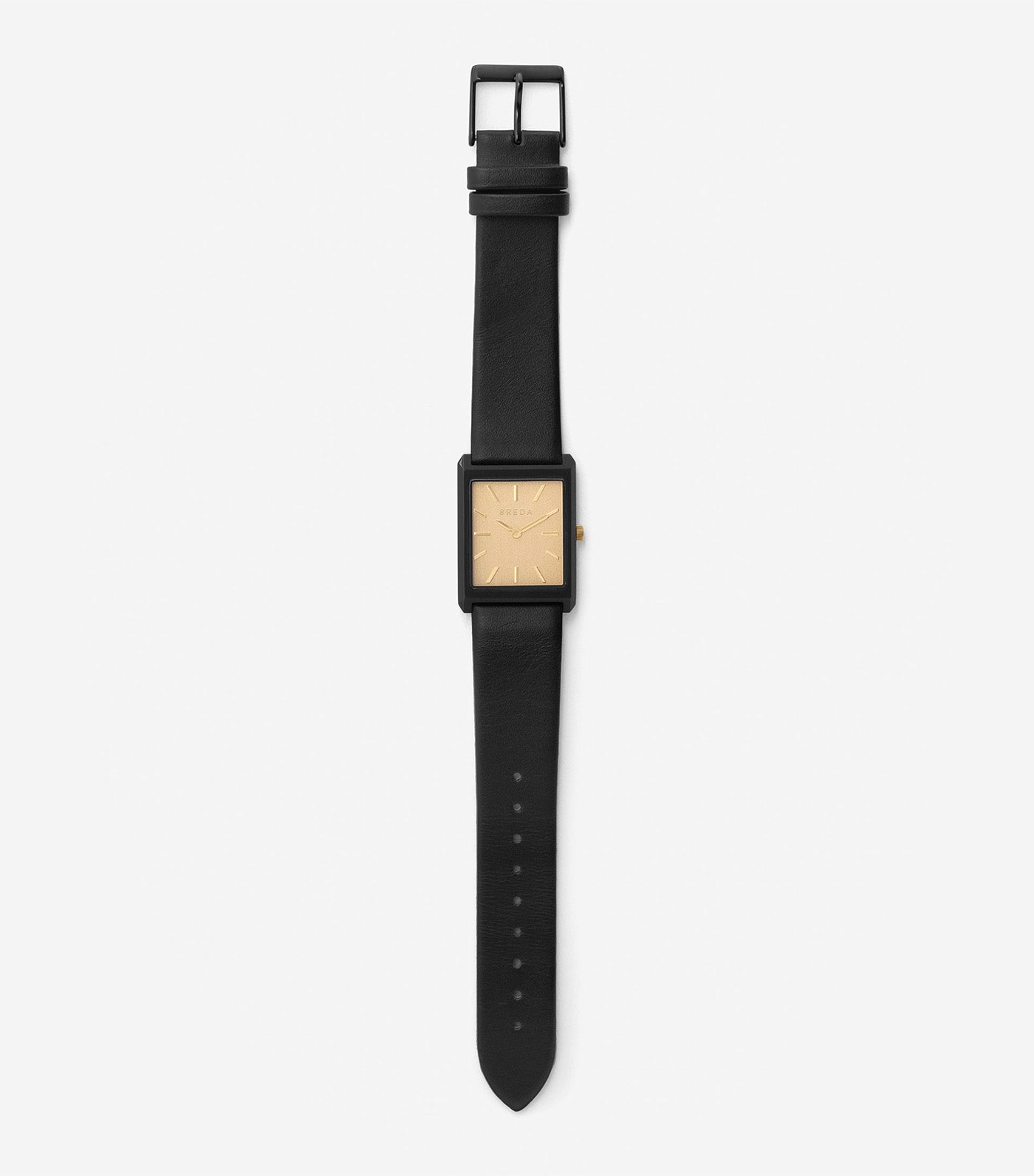 Virgil Leather Band Watch 26MM Black and Black