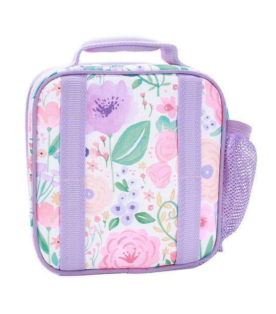 Mackenzie Lavender Floral Blooms Backpack, Lunch Box, and Water Bottle