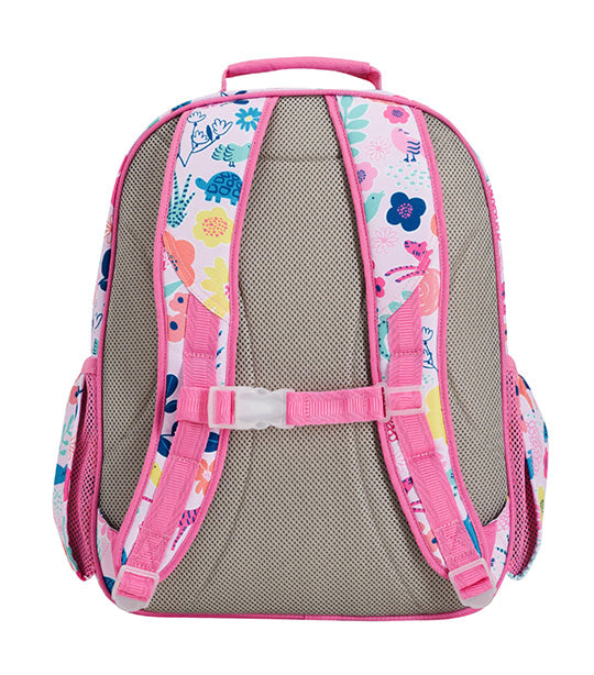 Mackenzie Pink Sasha's Garden Backpack, Lunch Box, and Water Bottle