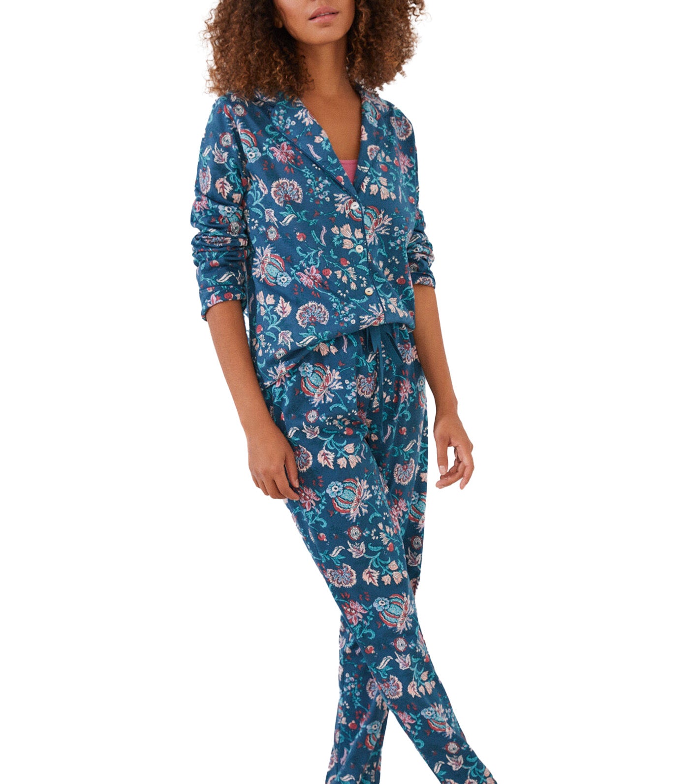 Classic Printed Pajamas Blue