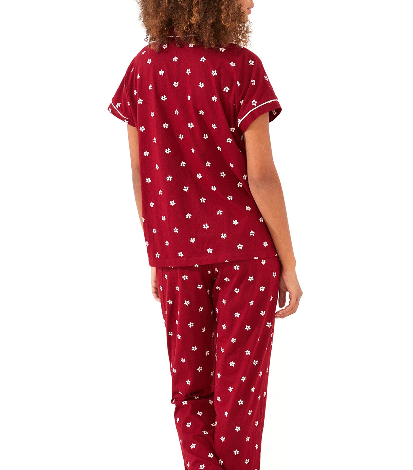 Classic Floral Pajamas Red