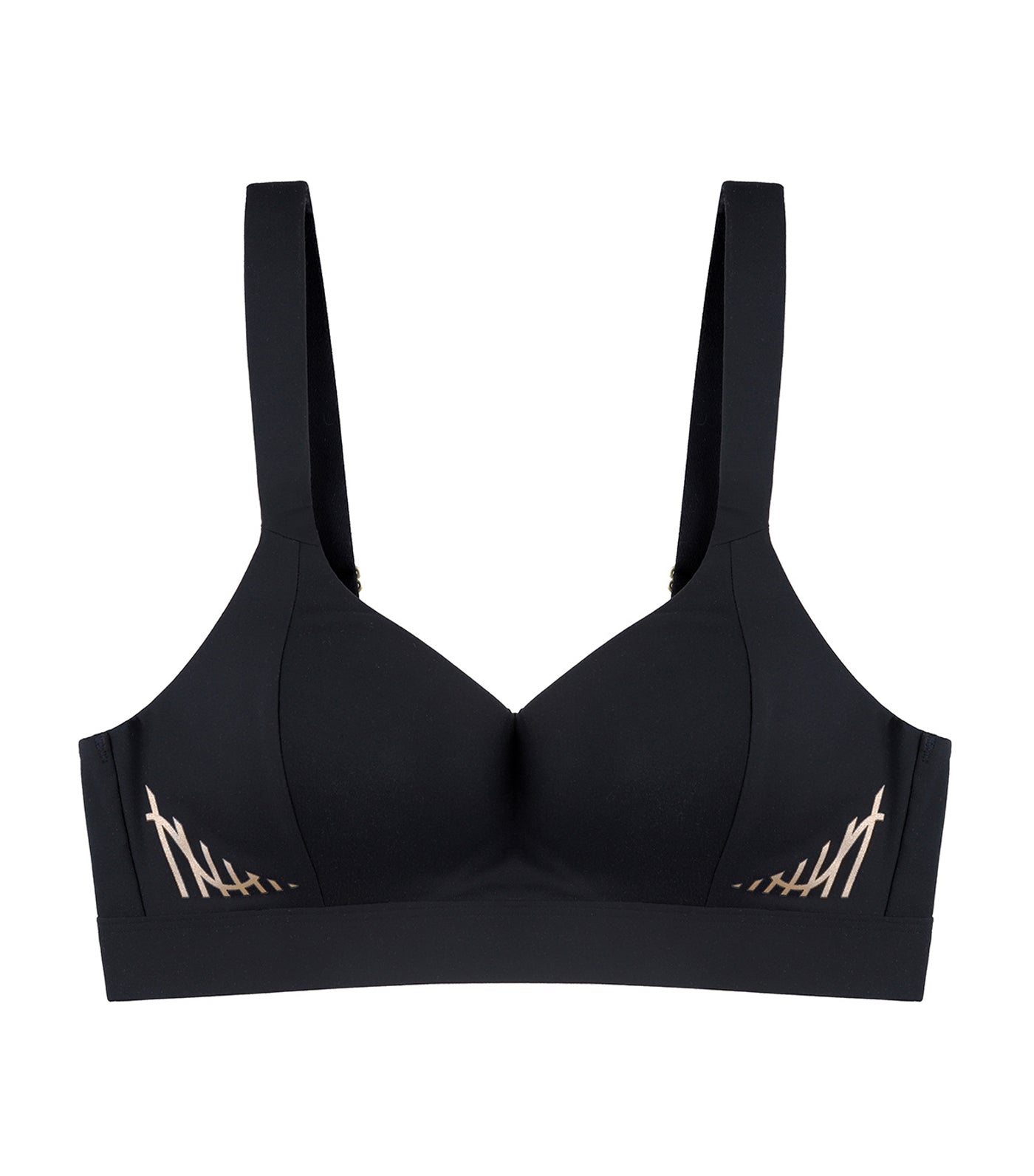 Inside-Out Non-Wired Push-Up Bra Black