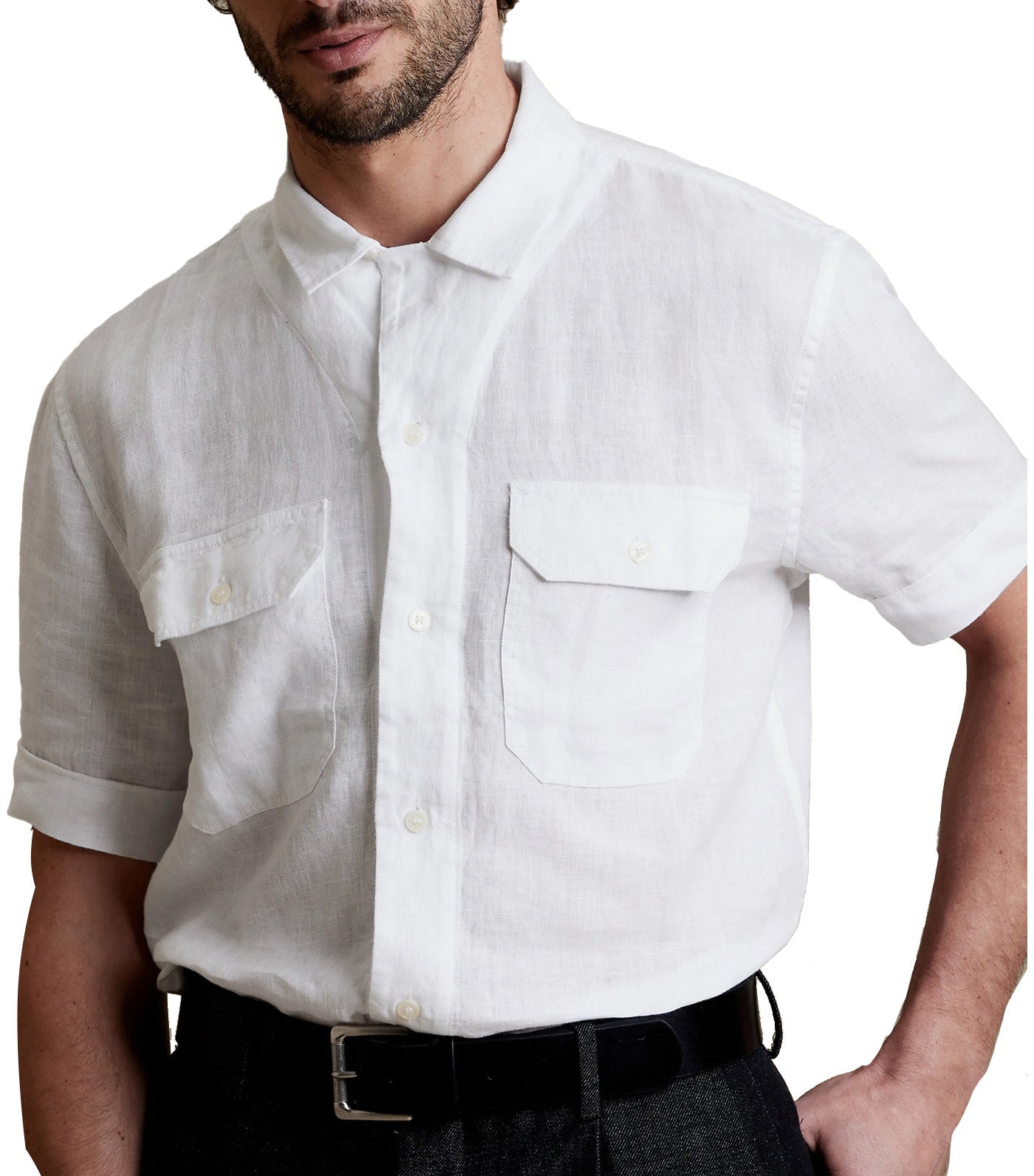 Linen Expedition Shirt White