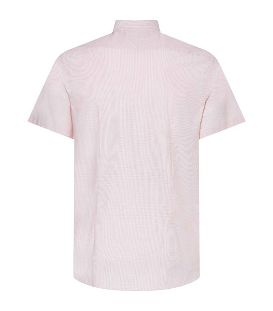 Men's WCC Cool Cotton Slim Fit Short Sleeve Shirt Hot Heat/White