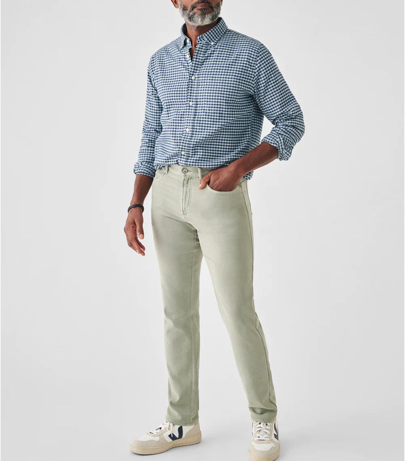 Faherty Stretch Oxford Shirt 2.0 Ocean Teal Gingham