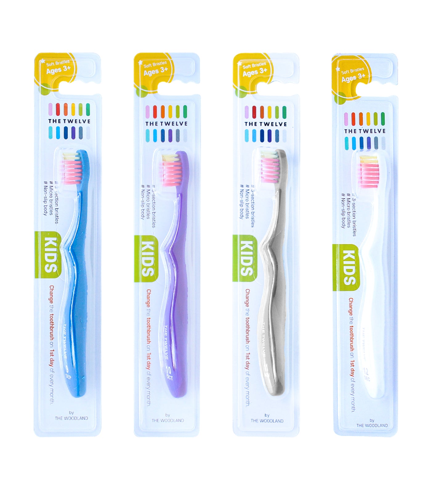 12-Piece Kids Toothbrush Set - Vivid