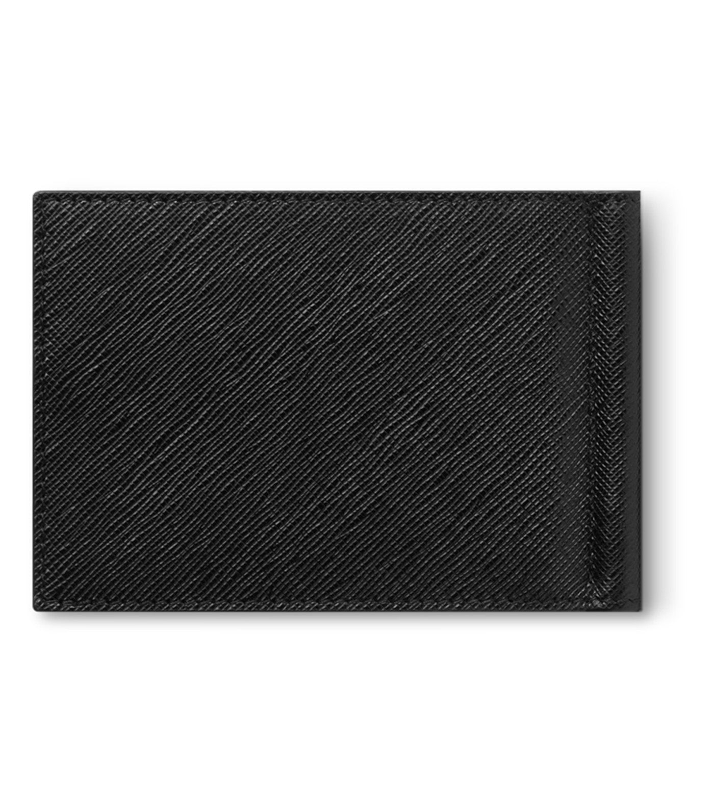 Sartorial Wallet 6cc with Money Clip Black