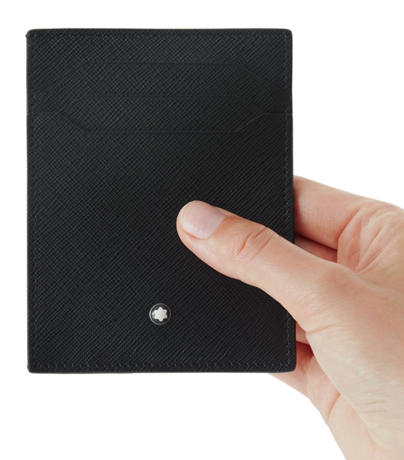 Sartorial Card Holder 4cc with ID Card Holder Black