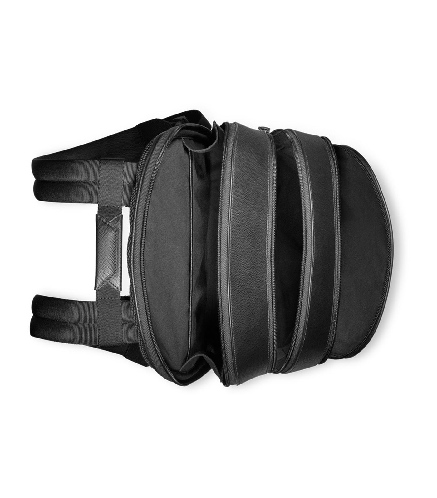 Sartorial Medium Backpack 3 Compartments Black