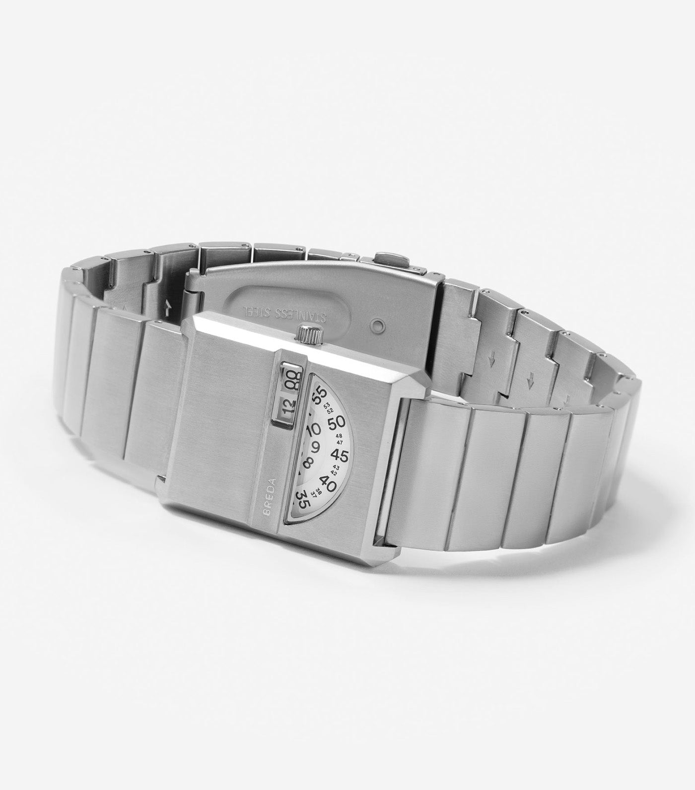 Pulse Bracelet Watch Silver and Metal