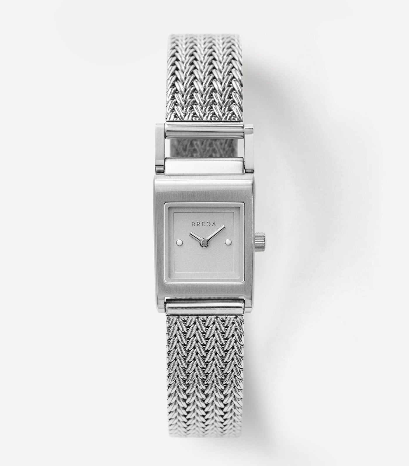 Revel Stainless Steel Mesh Bracelet Watch 18MM Silver