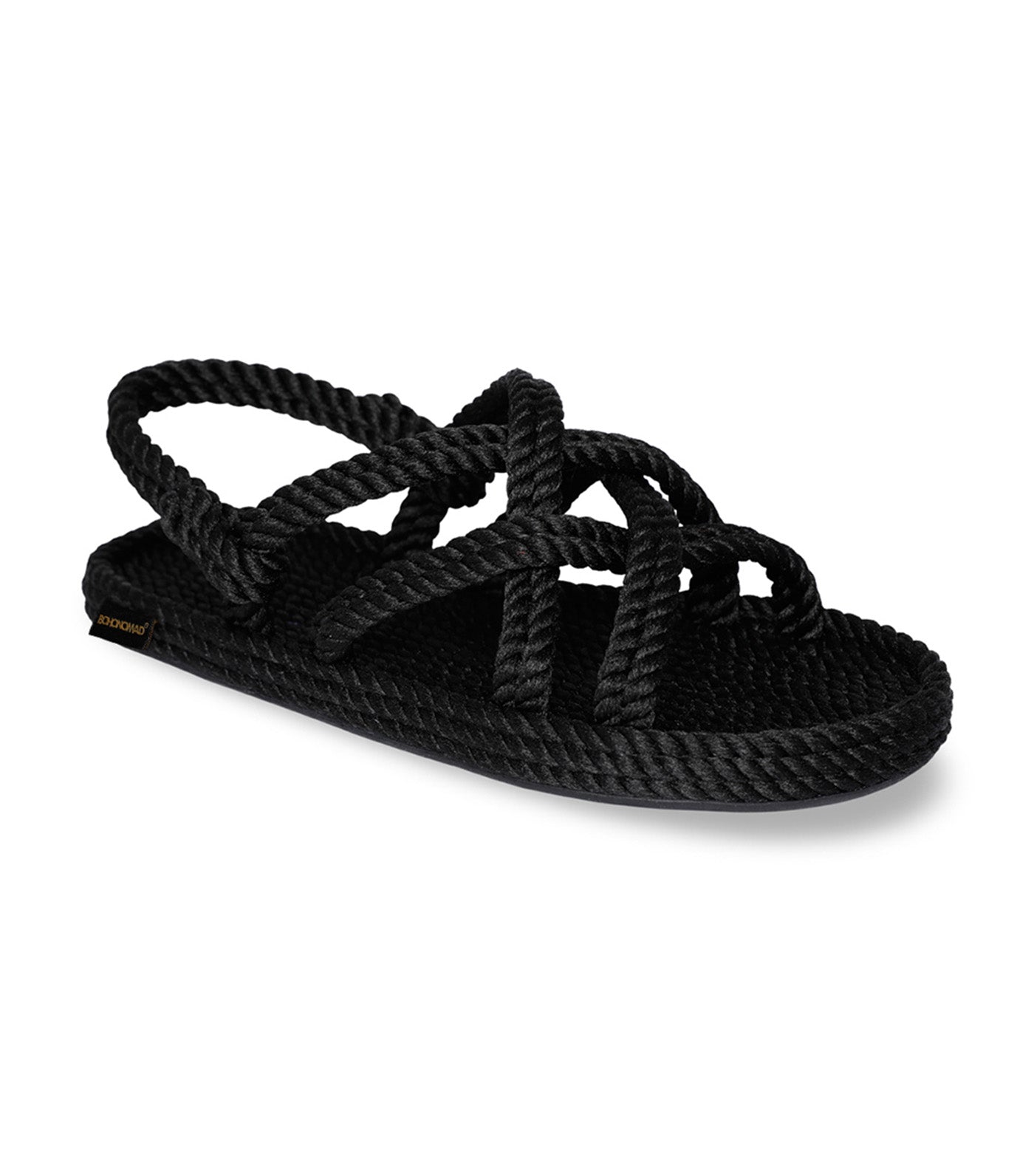 Bodrum Rope Sandals Black