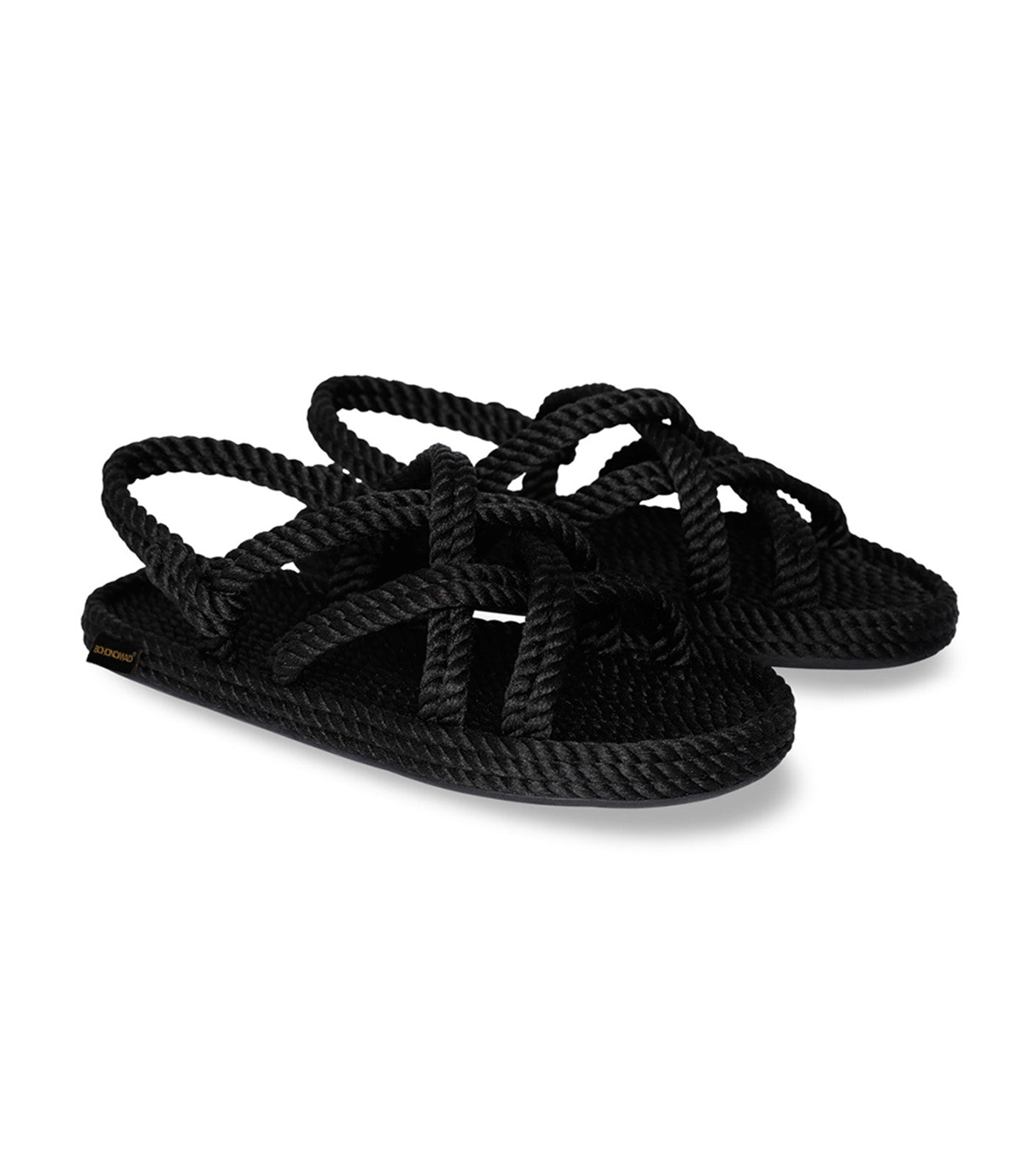 Bodrum Rope Sandals Black