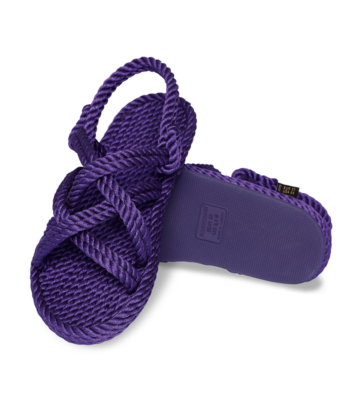 Bodrum Rope Sandals Purple