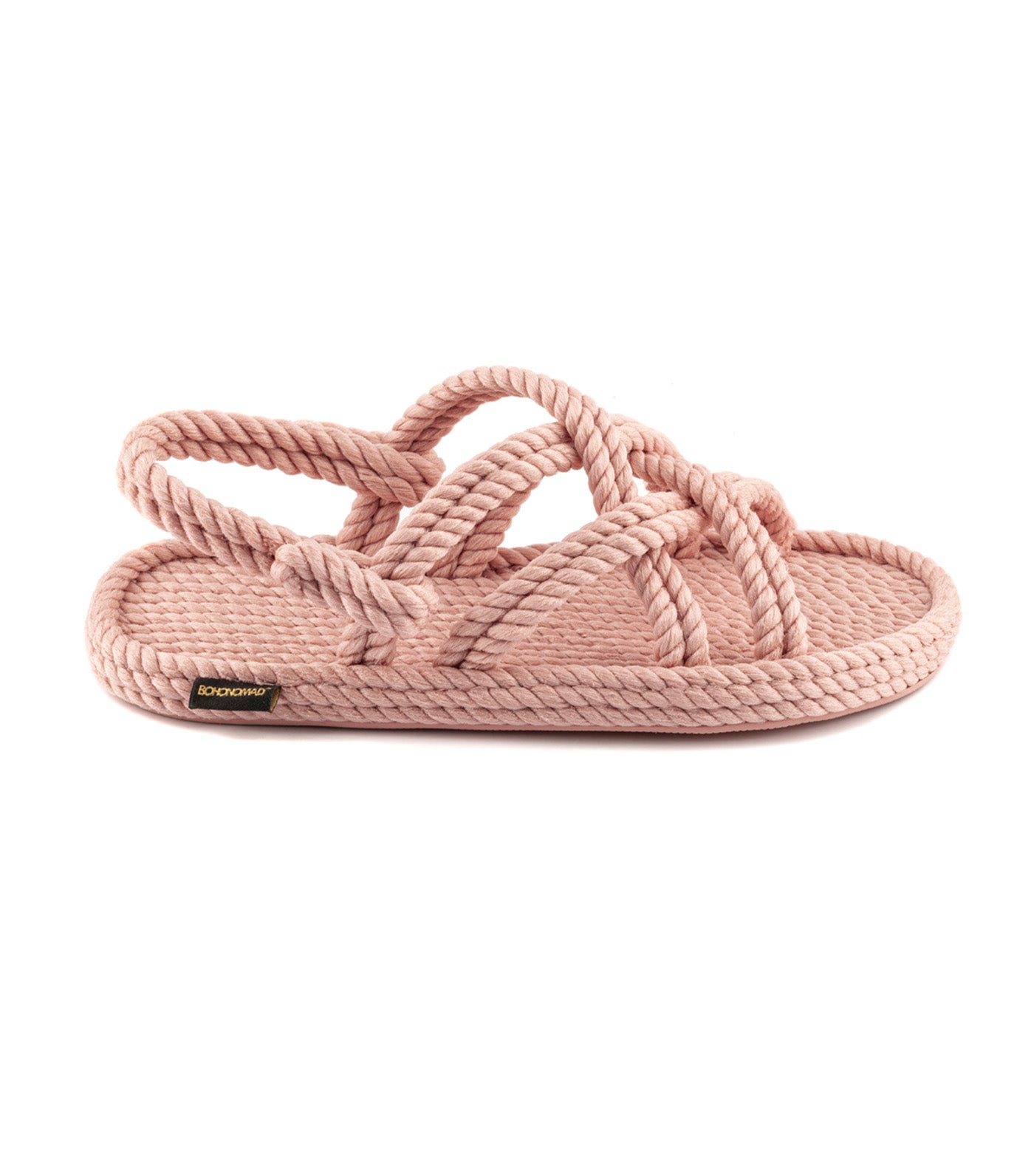 Bodrum Rope Sandals Pastel Pink