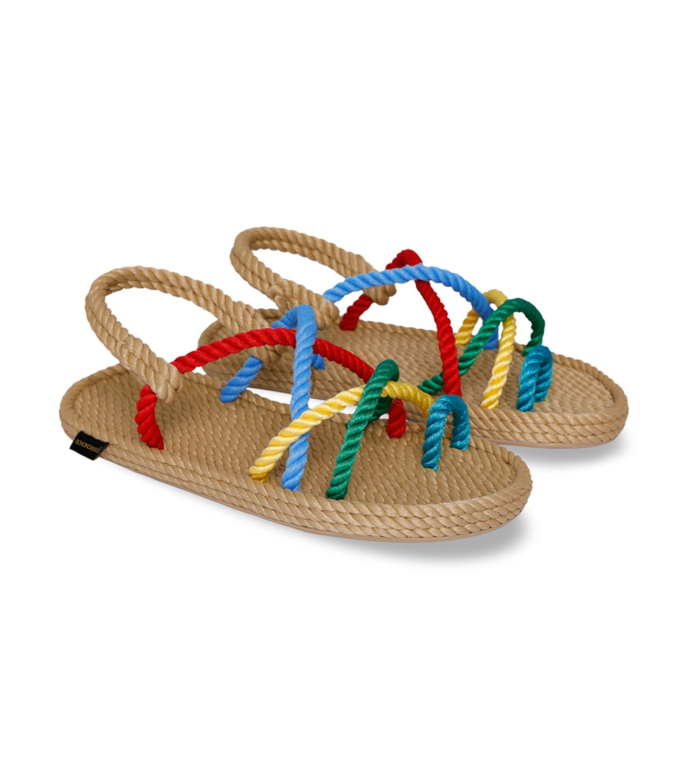 Ibiza Rope Sandals Beige Multi