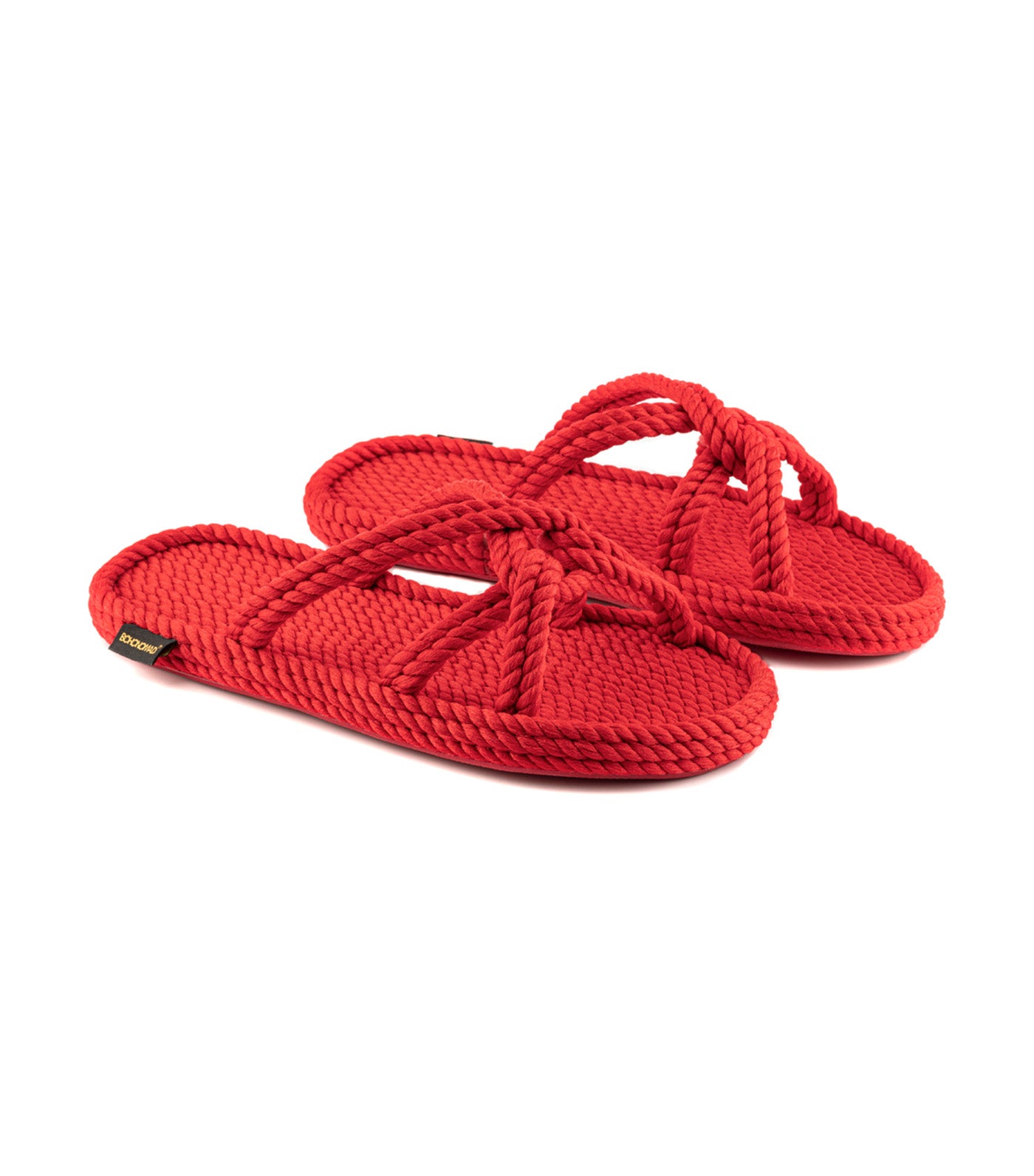 Bora Bora Rope Slippers Red