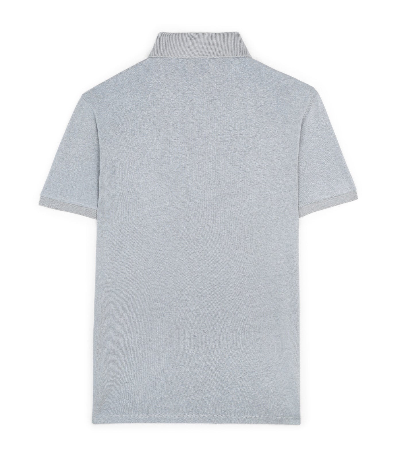 Basic Lightweight Polo Shirt Grayish Blue