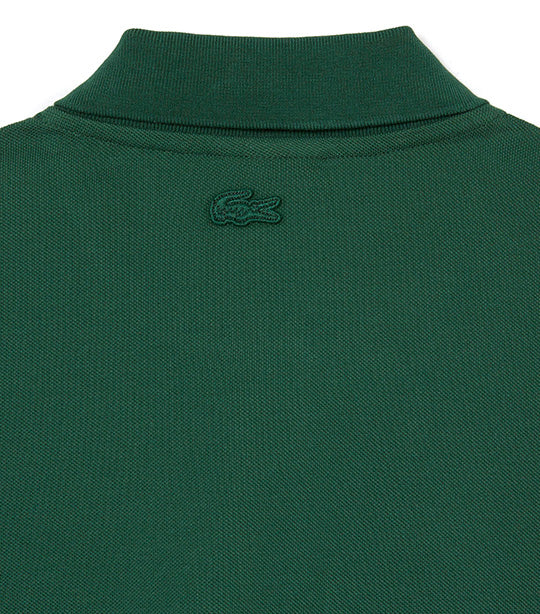 Men's Holiday Contrast Placket And Crocodile Badge Polo Green