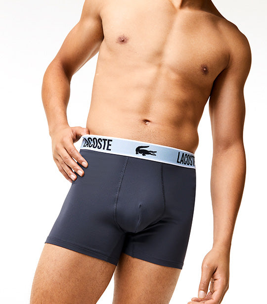 Men's Recycled Polyester Jersey Trunk Three-Pack Black/Graphite/White