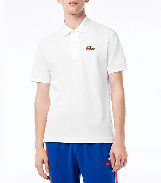 Men’s Organic Cotton Polo Shirt White/Money Heist